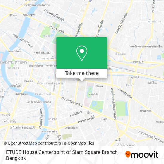 ETUDE House Centerpoint of Siam Square Branch map