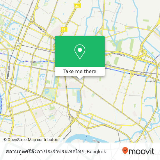 สถานทูตศรีลังกา ประจำประเทศไทย map