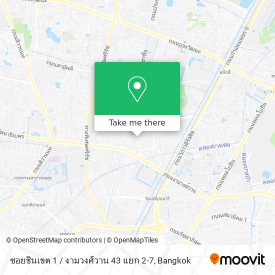 ซอยชินเขต 1 / งามวงศ์วาน 43 แยก 2-7 map