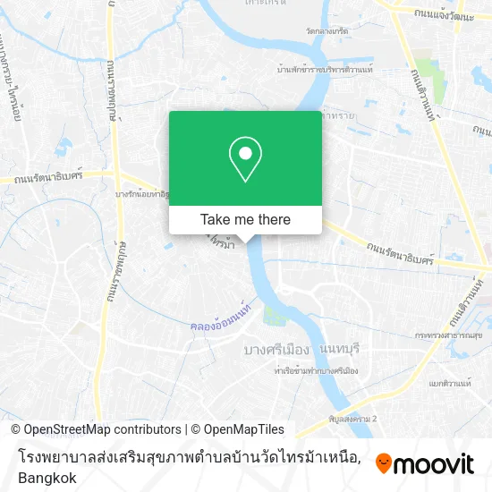 โรงพยาบาลส่งเสริมสุขภาพตำบลบ้านวัดไทรม้าเหนือ map