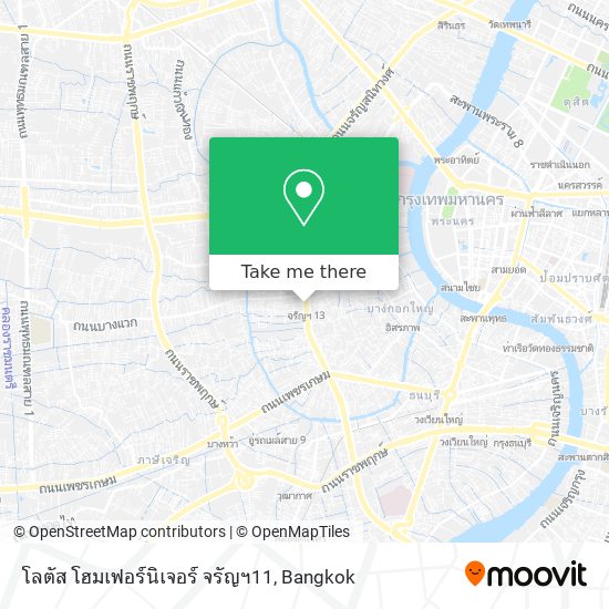 โลตัส โฮมเฟอร์นิเจอร์ จรัญฯ11 map