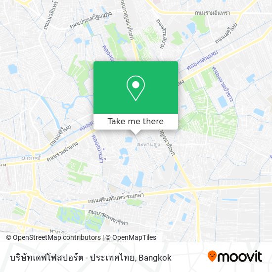 บริษัทเดฟโฟสปอร์ต - ประเทศไทย map
