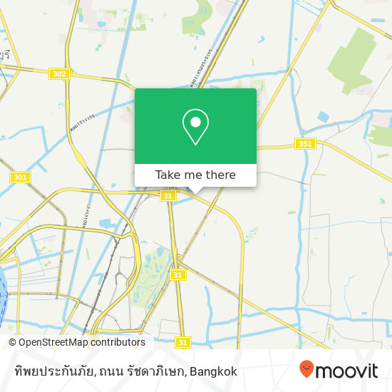 ทิพยประกันภัย, ถนน รัชดาภิเษก map