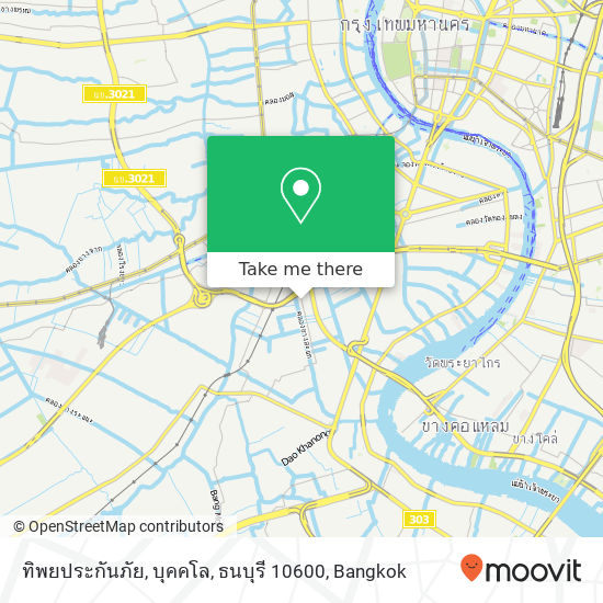 ทิพยประกันภัย, บุคคโล, ธนบุรี 10600 map