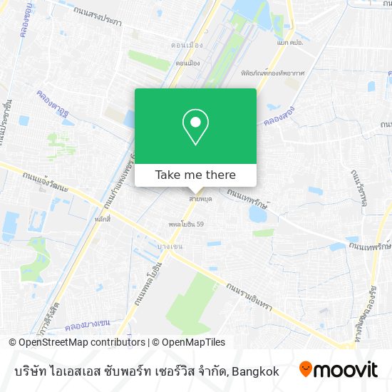 บริษัท ไอเอสเอส ซับพอร์ท เซอร์วิส จำกัด map