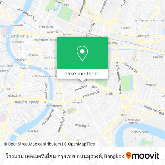 โรงแรม เลอเมอริเดียน กรุงเทพ ถนนสุรวงศ์ map