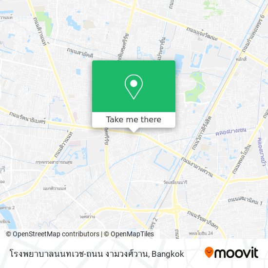 โรงพยาบาลนนทเวช-ถนน งามวงศ์วาน map
