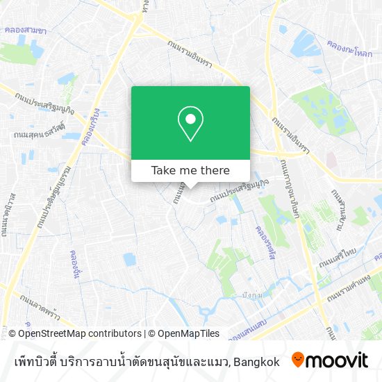 เพ็ทบิวตี้ บริการอาบน้ำตัดขนสุนัขและแมว map