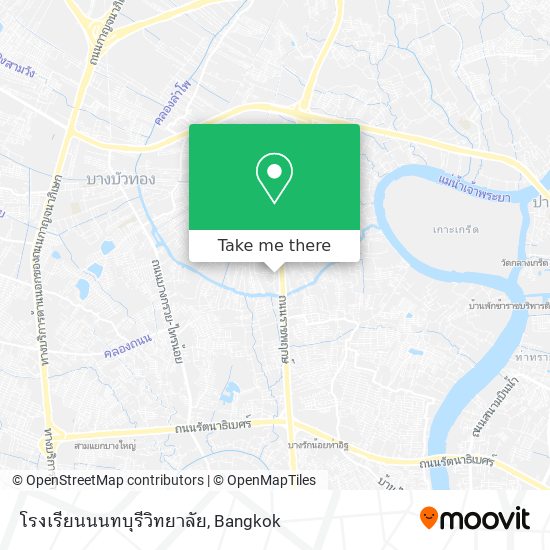 โรงเรียนนนทบุรีวิทยาลัย map