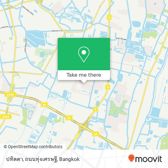 ปทิตตา, ถนนทุ่งเศรษฐี map