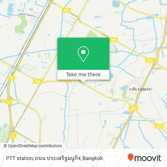 PTT station, ถนน ประเสริฐมนูกิจ map