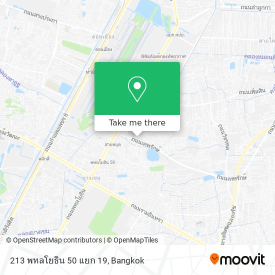 213 พหลโยธิน 50 แยก 19 map