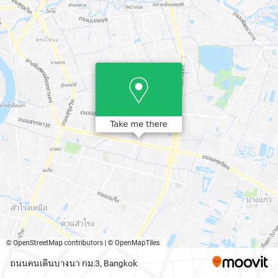 ถนนคนเดินบางนา กม.3 map