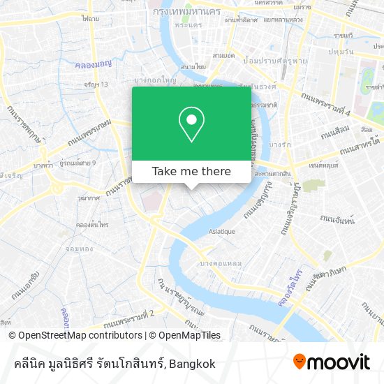 คลีนิค มูลนิธิศรี รัตนโกสินทร์ map