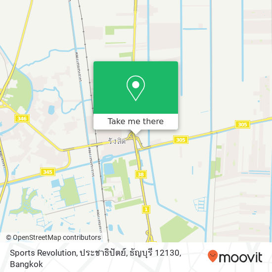 Sports Revolution, ประชาธิปัตย์, ธัญบุรี 12130 map