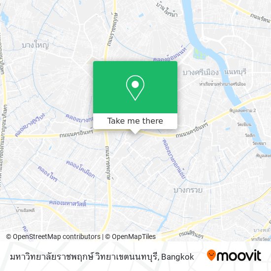 มหาวิทยาลัยราชพฤกษ์ วิทยาเขตนนทบุรี map