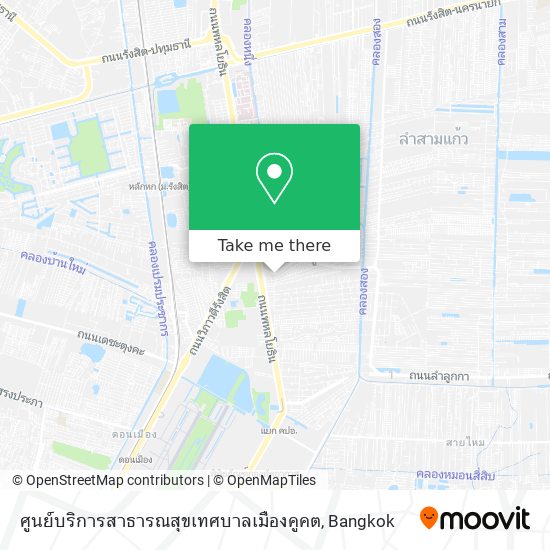 ศูนย์บริการสาธารณสุขเทศบาลเมืองคูคต map