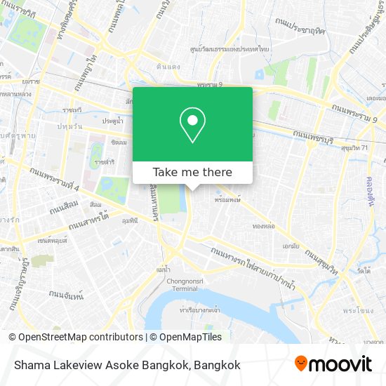 Shama Lakeview Asoke Bangkok map
