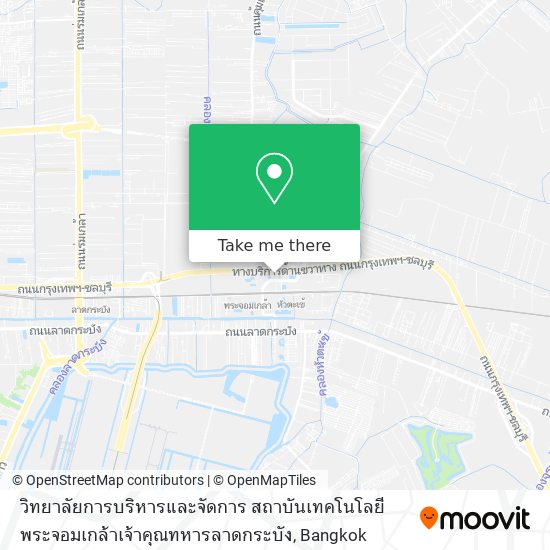 วิทยาลัยการบริหารและจัดการ สถาบันเทคโนโลยีพระจอมเกล้าเจ้าคุณทหารลาดกระบัง map