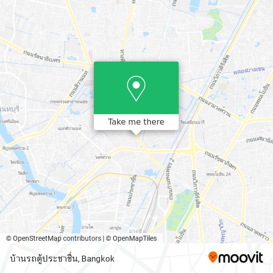 บ้านรถตู้ประชาชื่น map