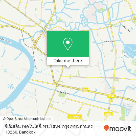 จีเอ็มเอ็น เทคโนโลยี่, พระโขนง, กรุงเทพมหานคร 10260 map