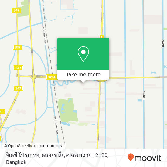 จีเคซี โปรเกรท, คลองหนึ่ง, คลองหลวง 12120 map