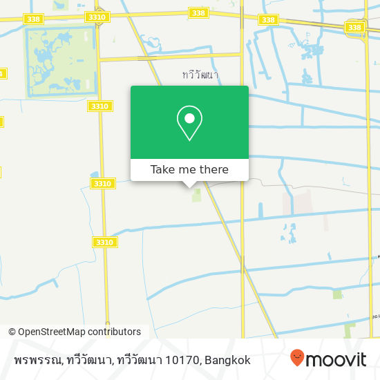 พรพรรณ, ทวีวัฒนา, ทวีวัฒนา 10170 map