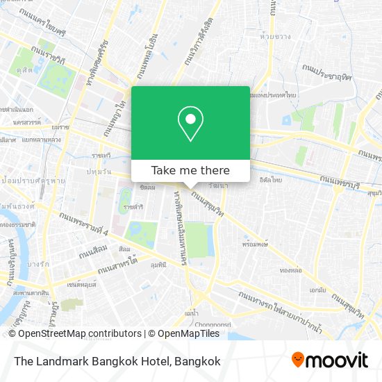 The Landmark Bangkok Hotel map