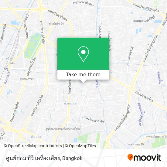 ศูนย์ซ่อม ทีวี เครื่องเสียง map