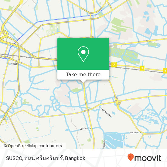 SUSCO, ถนน ศรีนครินทร์ map