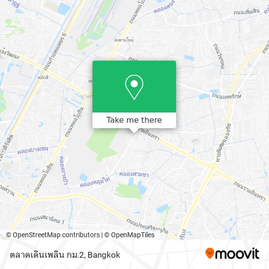 ตลาดเดินเพลิน กม.2 map