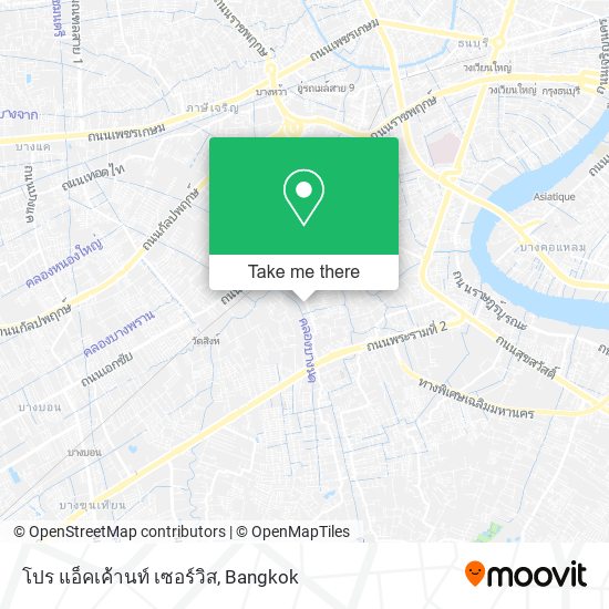 โปร แอ็คเค้านท์ เซอร์วิส map