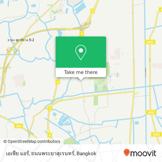 เอเซีย แอร์, ถนนพระยาสุเรนทร์ map