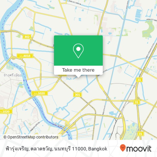 ฟ้ารุ่งเจริญ, ตลาดขวัญ, นนทบุรี 11000 map