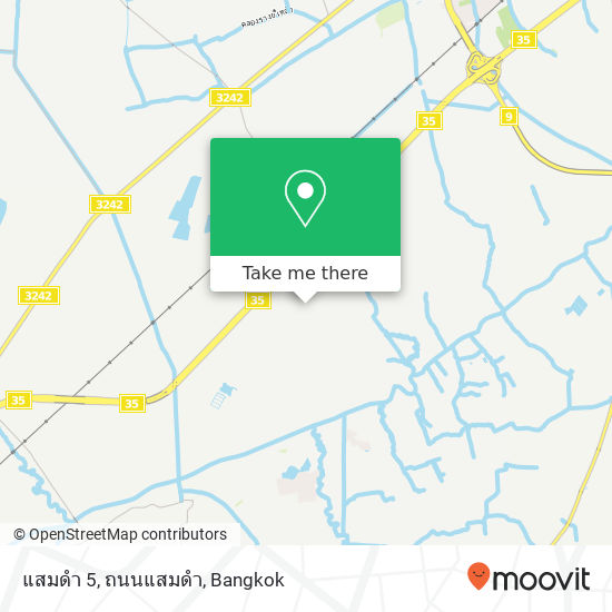 แสมดำ 5, ถนนแสมดำ map