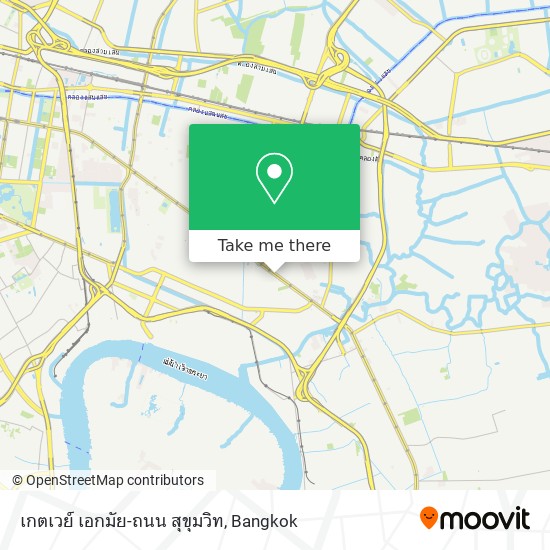 เกตเวย์ เอกมัย-ถนน สุขุมวิท map