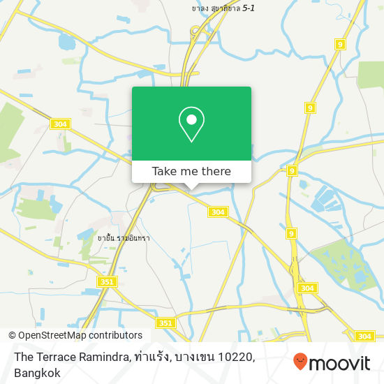 The Terrace Ramindra, ท่าแร้ง, บางเขน 10220 map