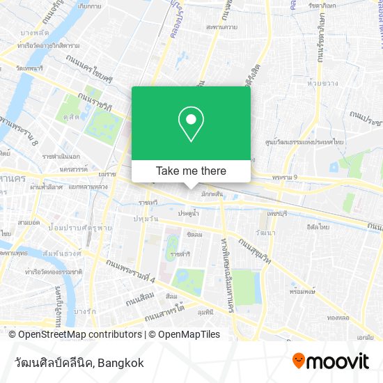 วัฒนศิลป์คลีนิค map