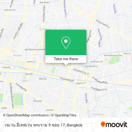 เซเว่น อีเลฟเว่น พระราม 9 ซอย 17 map