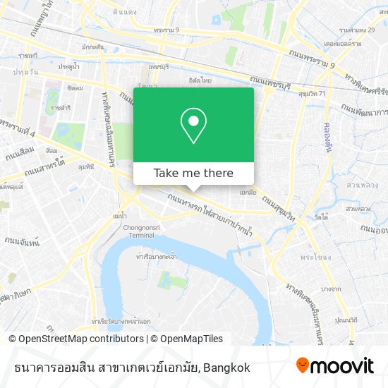 ธนาคารออมสิน สาขาเกตเวย์เอกมัย map