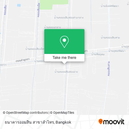 ธนาคารออมสิน สาขาลำไทร map