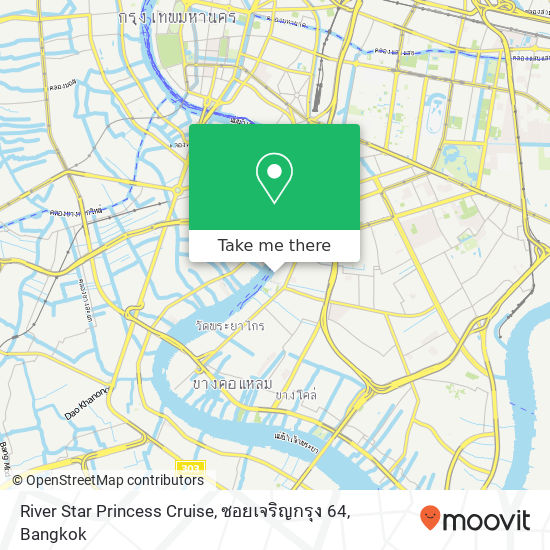 River Star Princess Cruise, ซอยเจริญกรุง 64 map