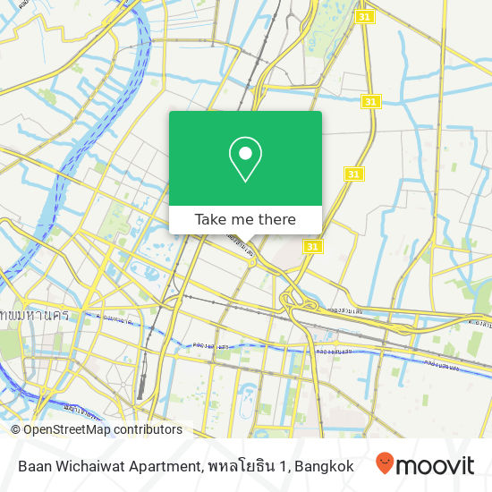 Baan Wichaiwat Apartment, พหลโยธิน 1 map