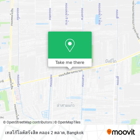 เทสโก้โลตัสรังสิต คลอง 2 ตลาด map