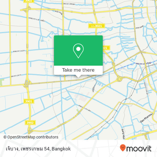 เจ้บาง, เพชรเกษม 54 map