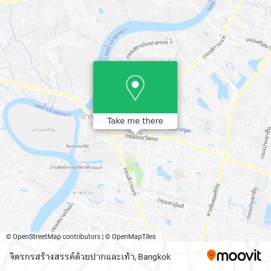 จิตรกรสร้างสรรค์ด้วยปากและเท้า map