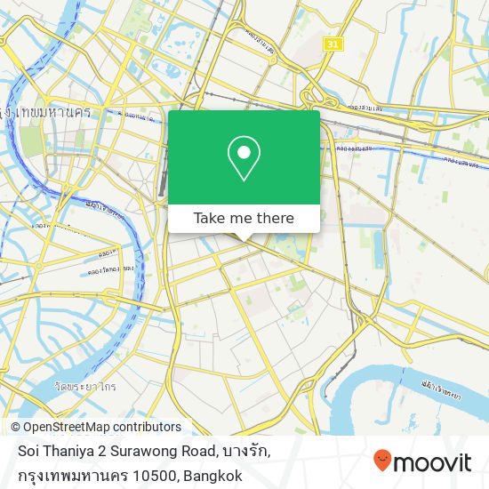 Soi Thaniya 2 Surawong Road, บางรัก, กรุงเทพมหานคร 10500 map