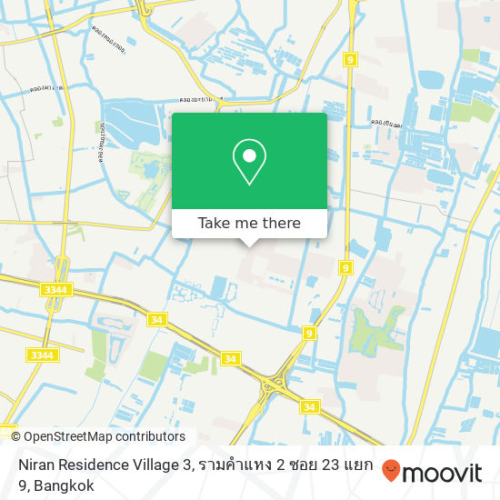 Niran Residence Village 3, รามคำแหง 2 ซอย 23 แยก 9 map