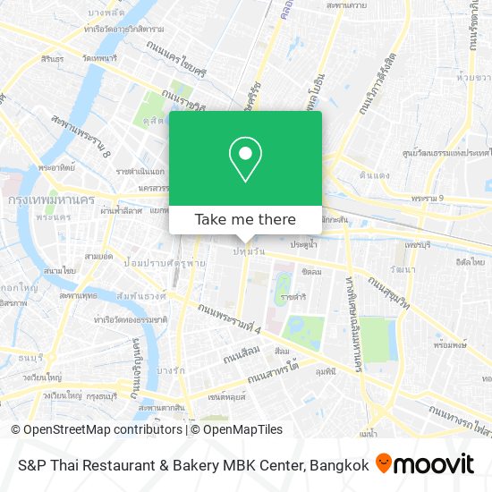 S&P Thai Restaurant & Bakery MBK Center map