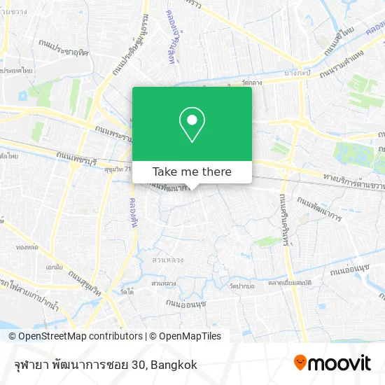 จุฬายา พัฒนาการซอย 30 map